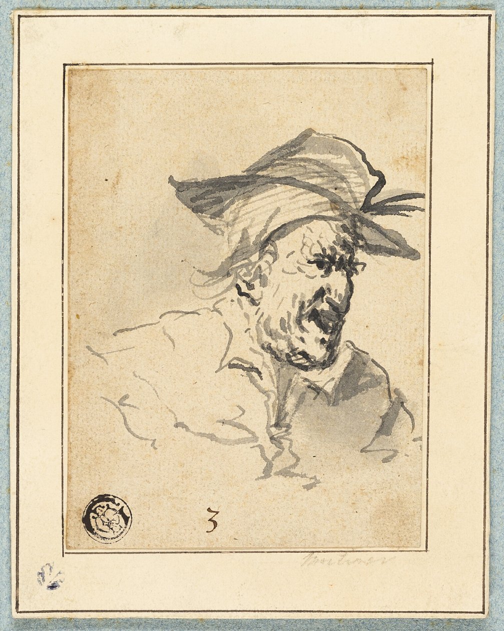 Karaktärsskiss av John Hamilton Mortimer