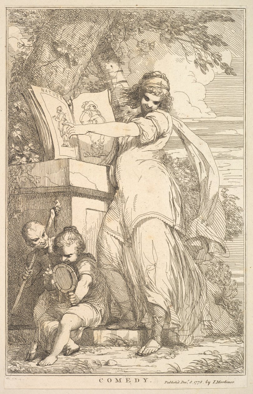 Komedi från femton etsningar tillägnad Sir Joshua Reynolds, 8 december 1778. av John Hamilton Mortimer