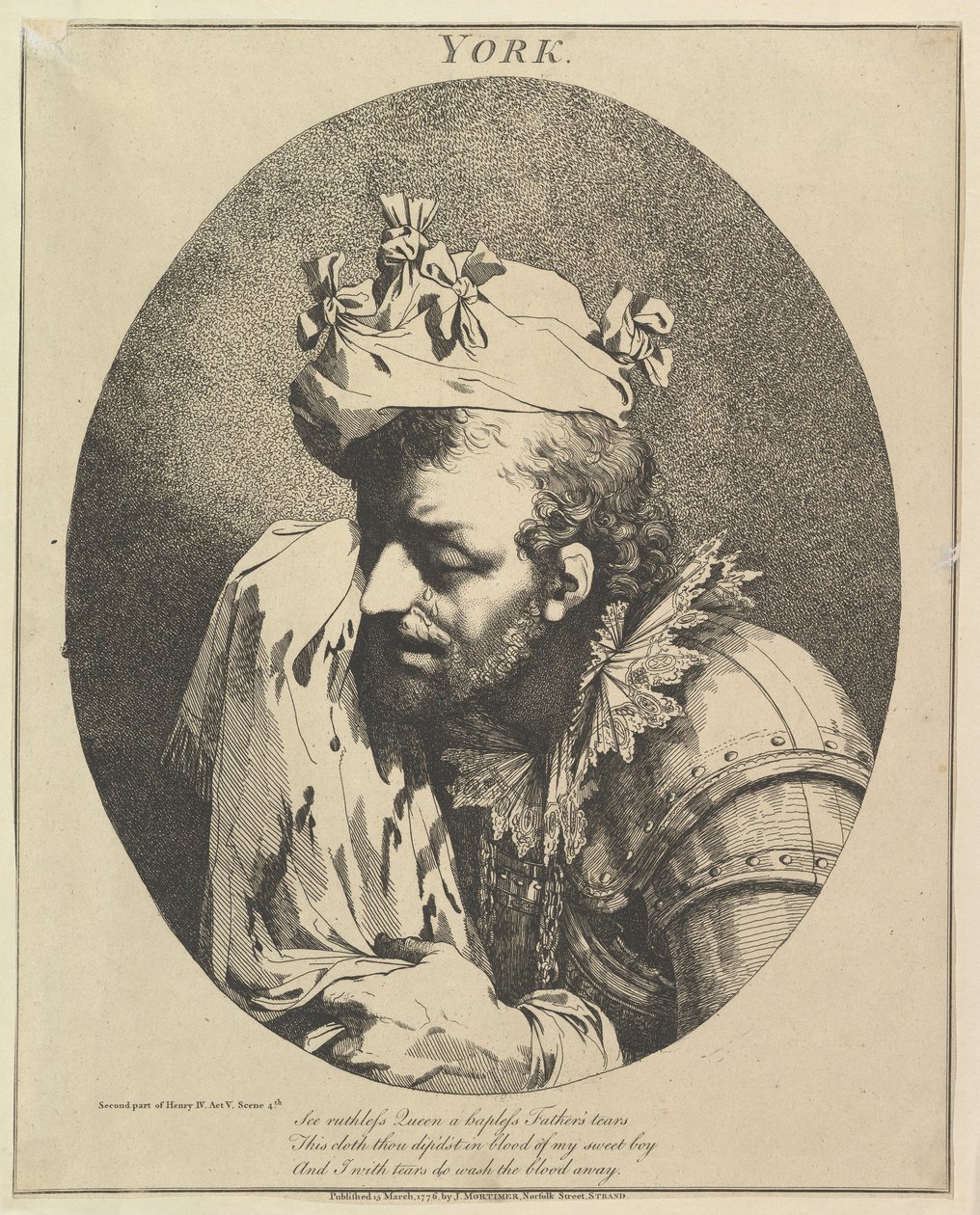 Duke of York tolv karaktärer från Shakespeare, 15 mars 1776. av John Hamilton Mortimer