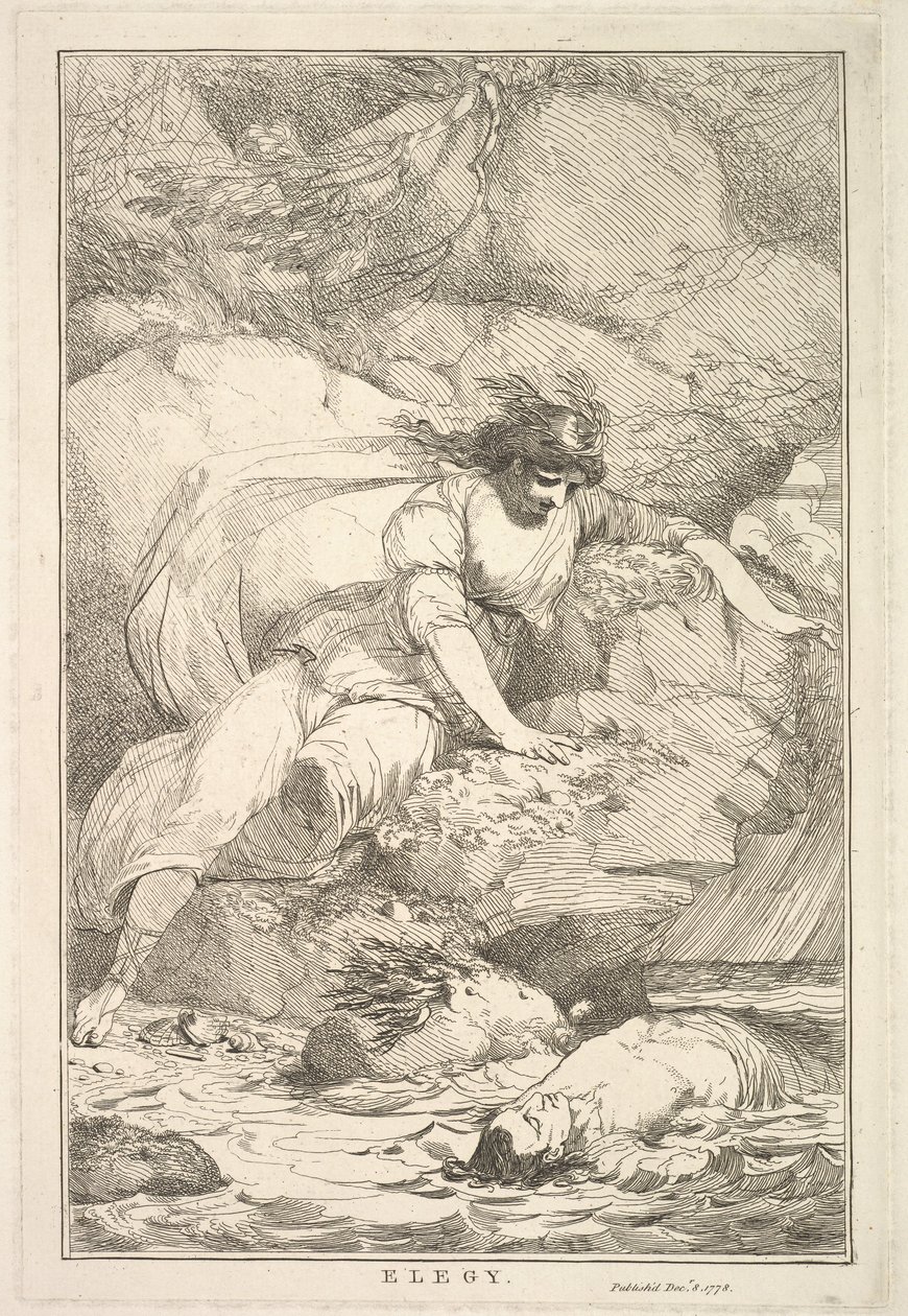 Elegi från femton etsningar tillägnad Sir Joshua Reynolds, 8 december 1778. av John Hamilton Mortimer