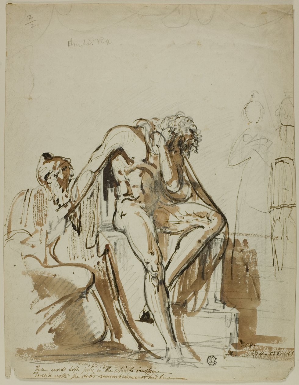 Naken man och andra figurer av John Hamilton Mortimer