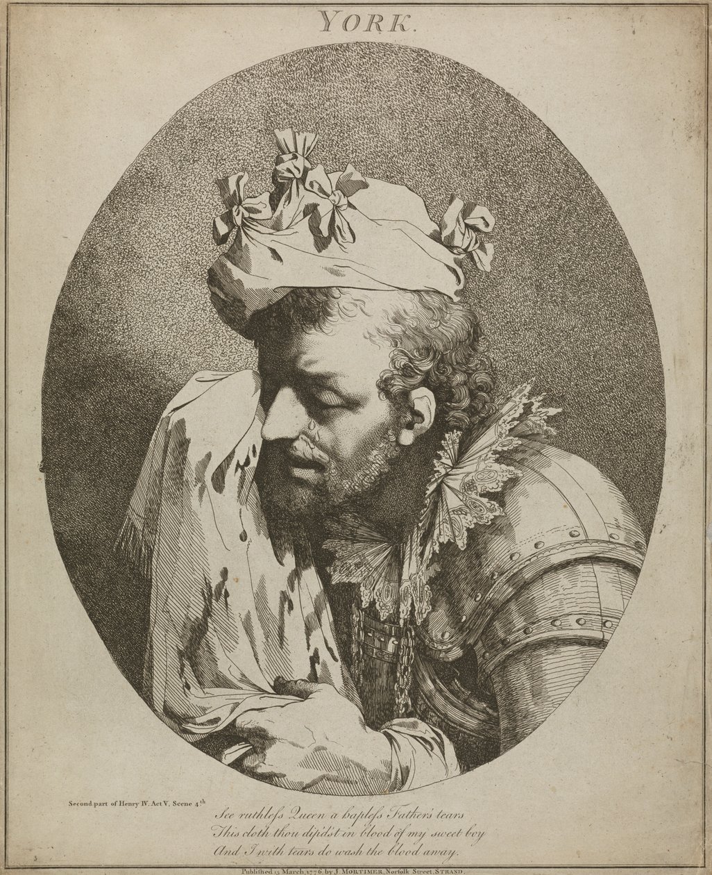 York, "Henry IV", del II, akt V, scen IV av John Hamilton Mortimer