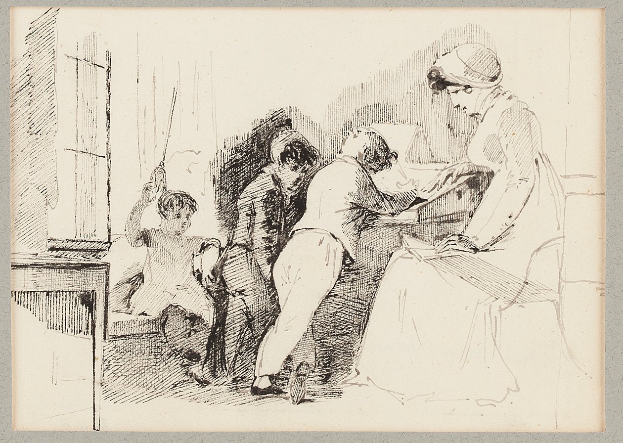 Jessy, Robert, Joseph och Sophie, 1818 av John Harden