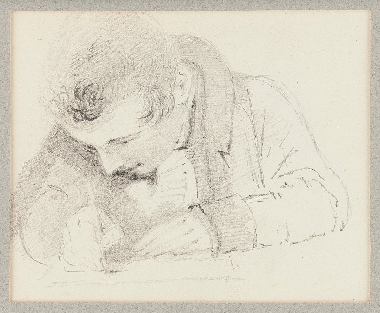 Man skriver, 1825 av John Harden
