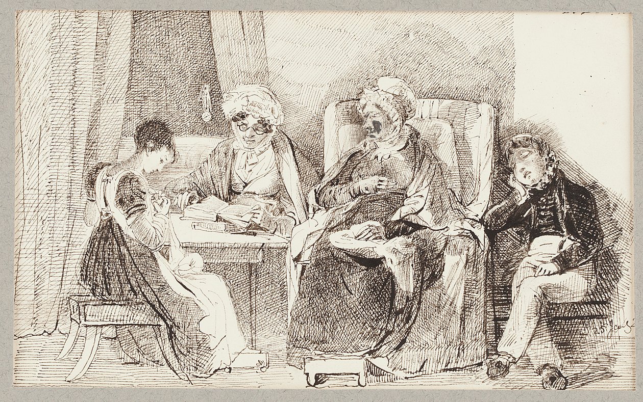 Sjuk och vilande, 1824 av John Harden