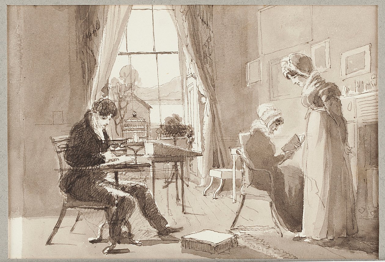 Sommarhus, 1824 (wc på papper) av John Harden