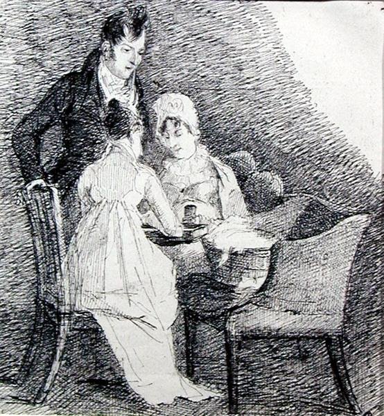 Brädspelet (penna och bläck på papper) av John Harden