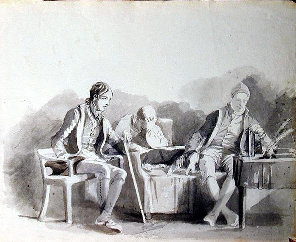 Upprörd (bläck på papper) av John Harden