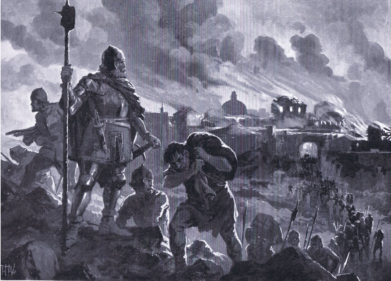 Ivan den svarte sätter eld på Zhabliak 1484, från Hutchinson