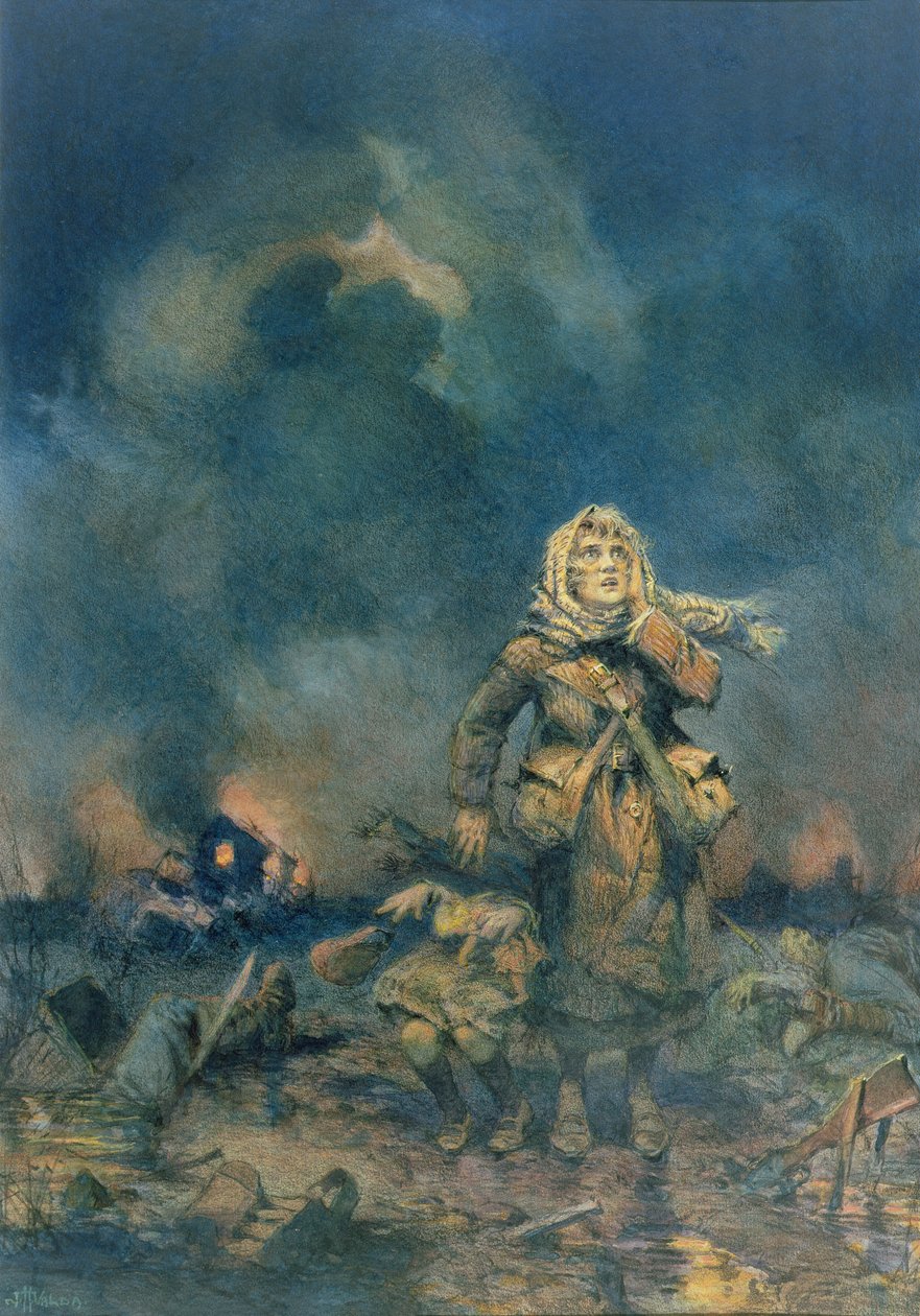 Skalet (wc och krita på papper) av John Harris Valda
