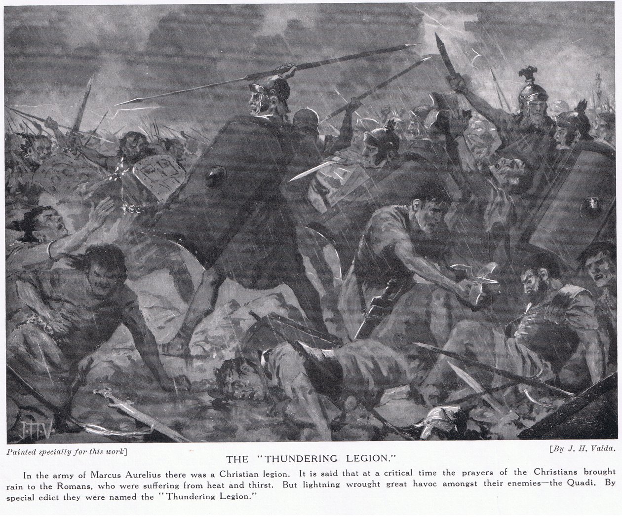 "Den åskande legionen" av John Harris Valda