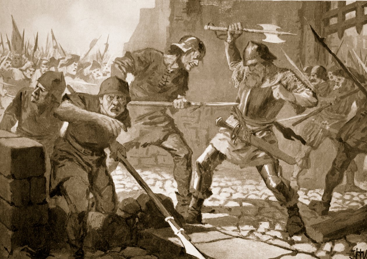 Stussis, borgmästare i Zürich, död i strid, 1443 av John Harris Valda
