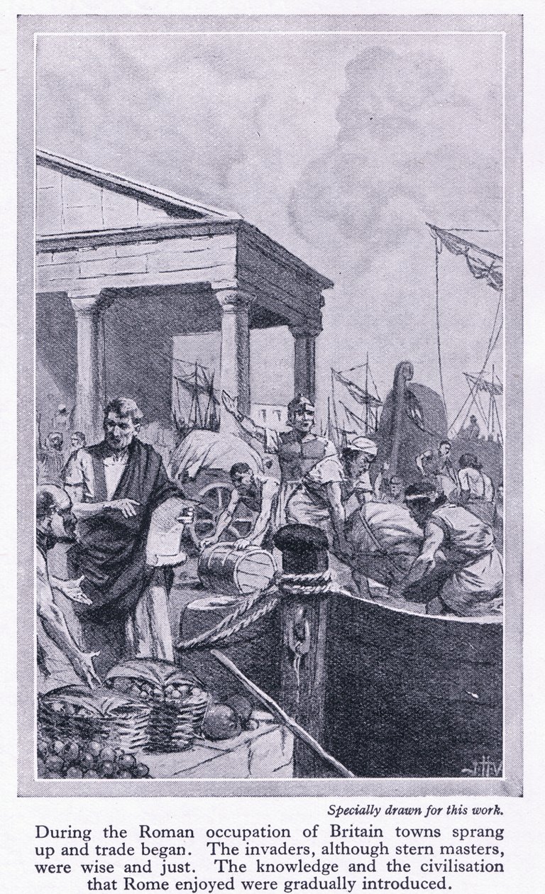 Under romersk ockupation: Storbritanniens städer växte upp och handel började, ca 1950 av John Harris Valda