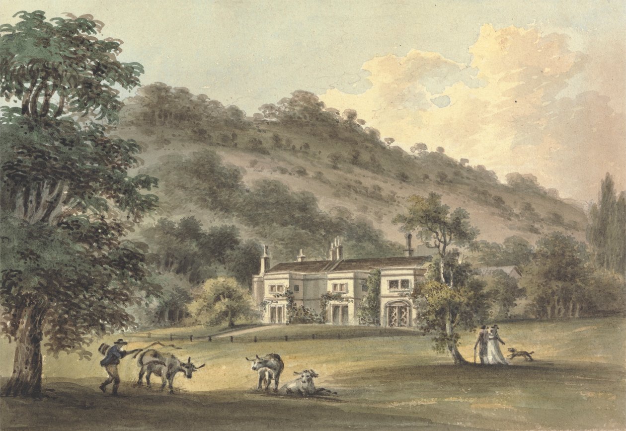 Grove Cottage, Box Hill, Surrey, säte för George Barclay Esq. av John Hassell