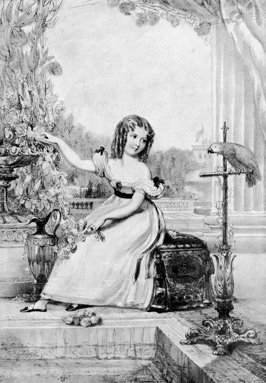 Prinsessan Victoria vid en ålder av elva år, 1901. av John Hayter