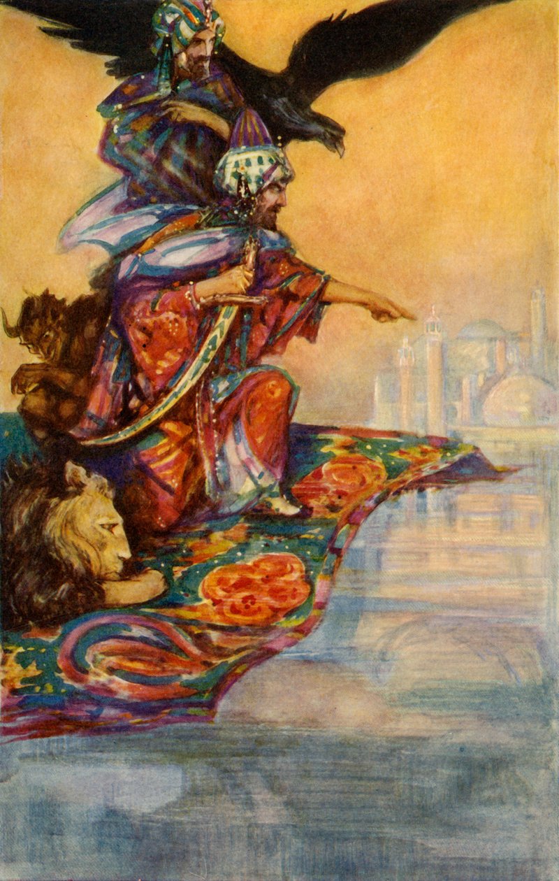 Solomon ser det mystiska palatset, 1928. av John Henry Amshewitz