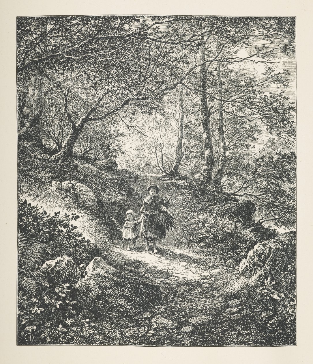 Plåt 26. Walking through a wood, från 