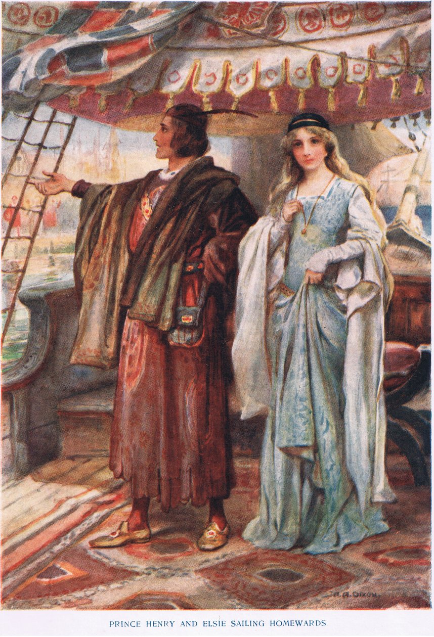 Prins Henry och Elsie seglar hem av John Henry Frederick Bacon