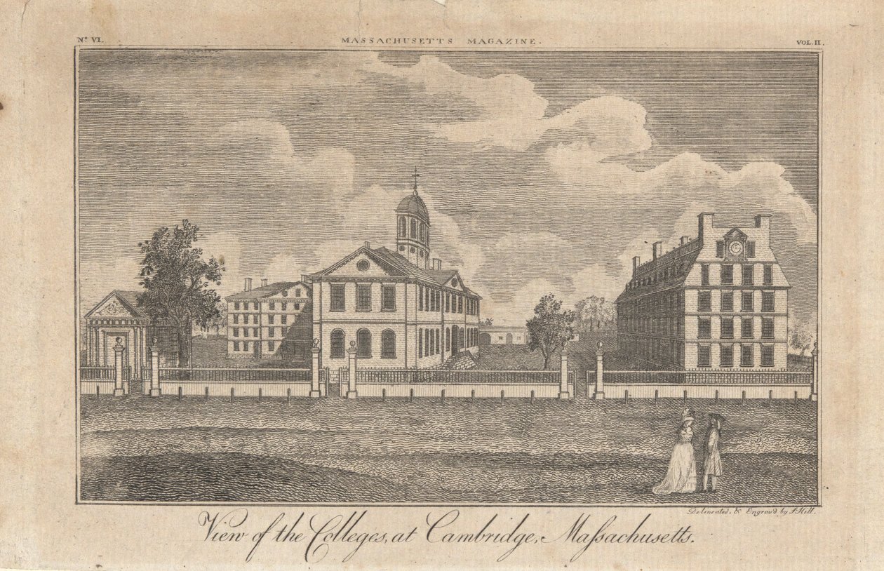 Utsikt över högskolorna i Cambridge, Massachusetts av John Henry Hill