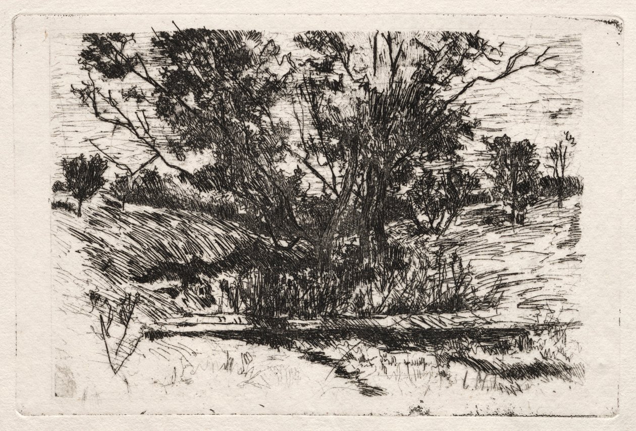 Landskap nära Cincinnati av John Henry Twachtman