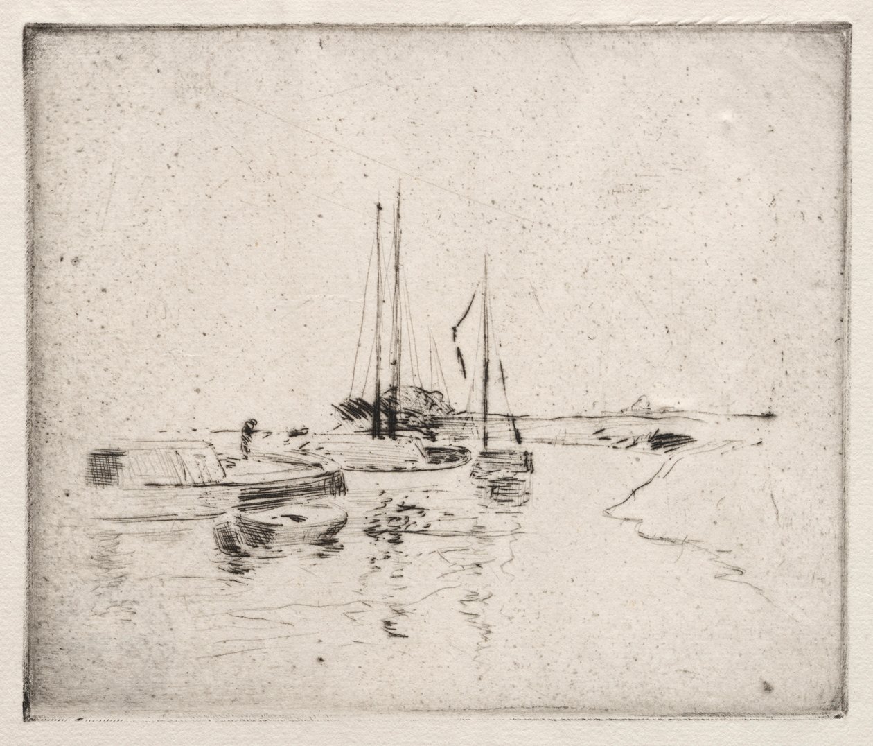 Nära Dordrecht. av John Henry Twachtman