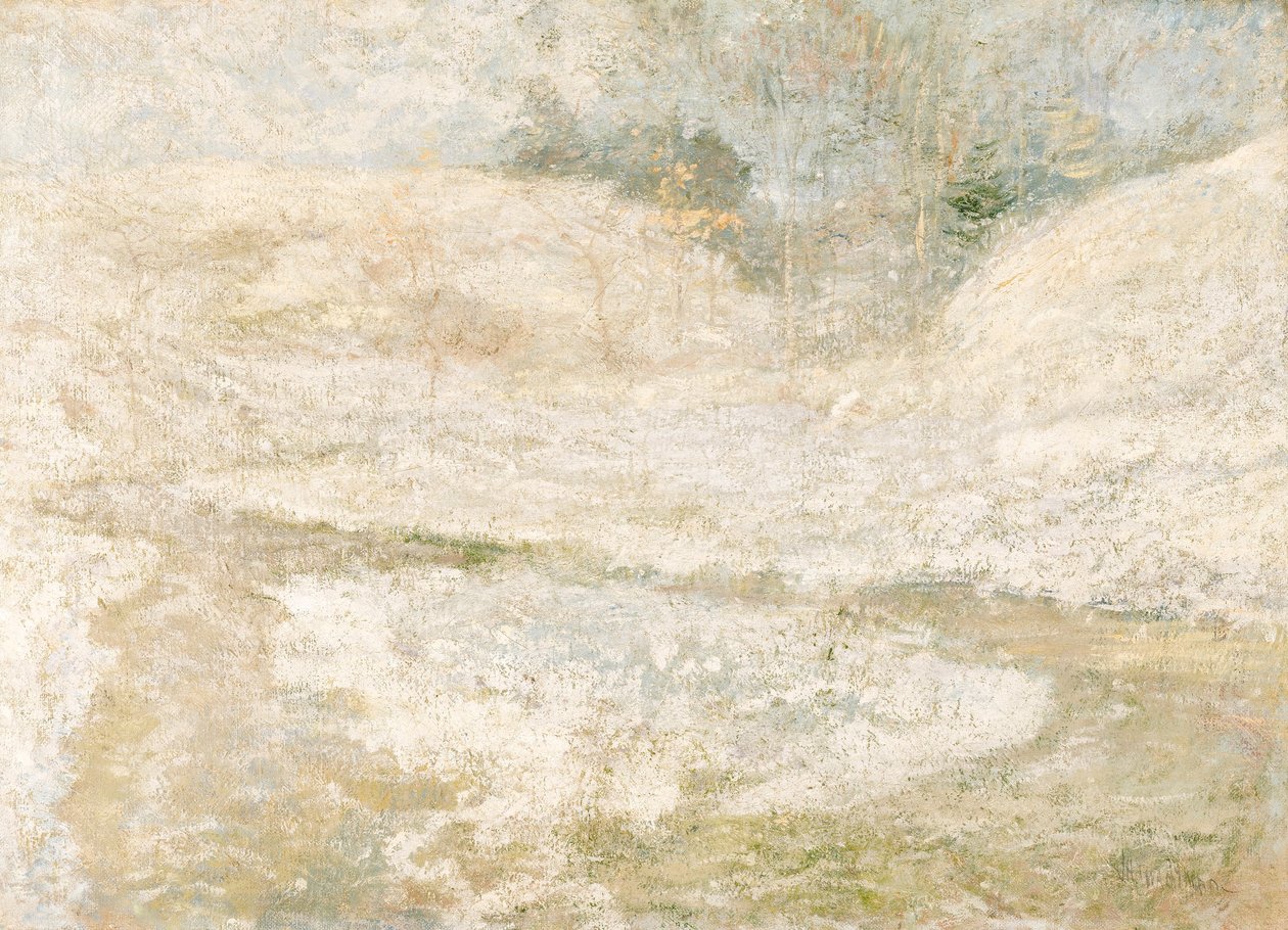 The Brook, Greenwich, Connecticut av John Henry Twachtman