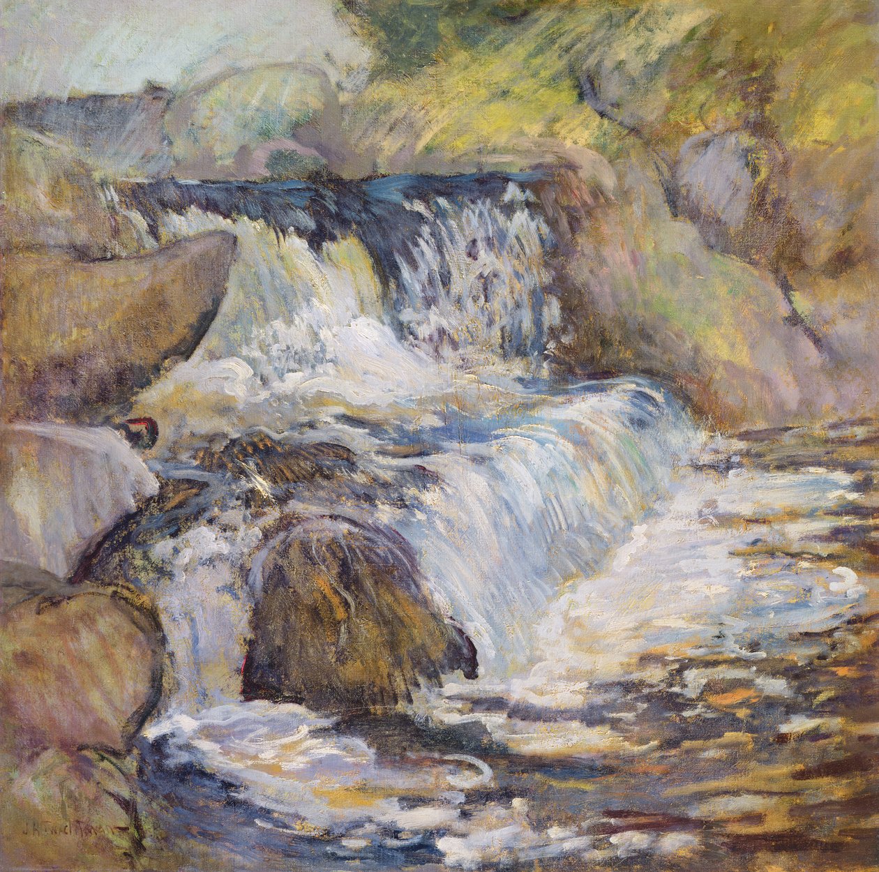 Kaskaden, ca 1889 av John Henry Twachtman