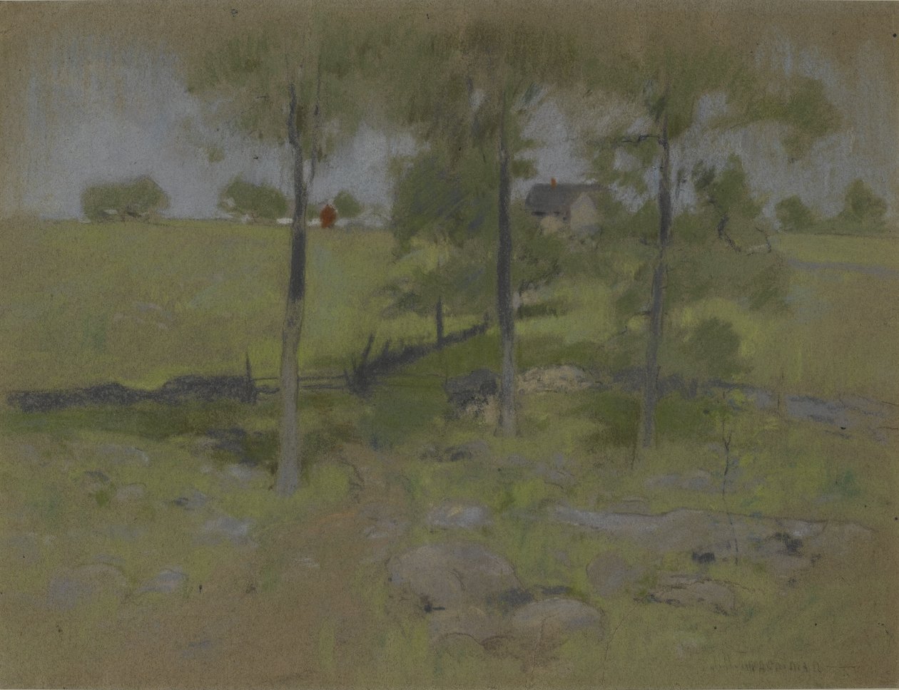 Tre träd, c.1888-95 av John Henry Twachtman