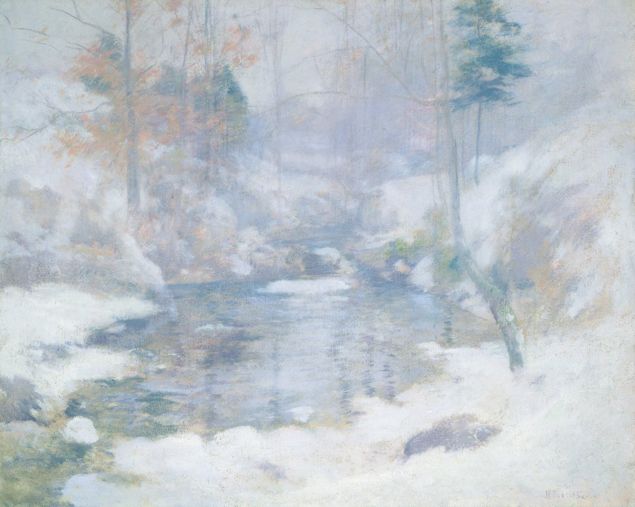 Vinter harmoni av John Henry Twachtman