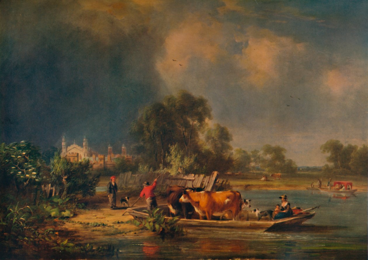 Eton från floden, 1800-talet, 1935 av John Hilder