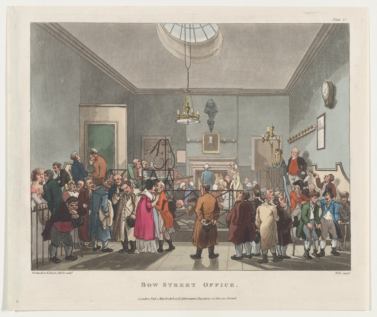 Bow Street Office, 1 mars 1808., 1 mars 1808. av John Hill