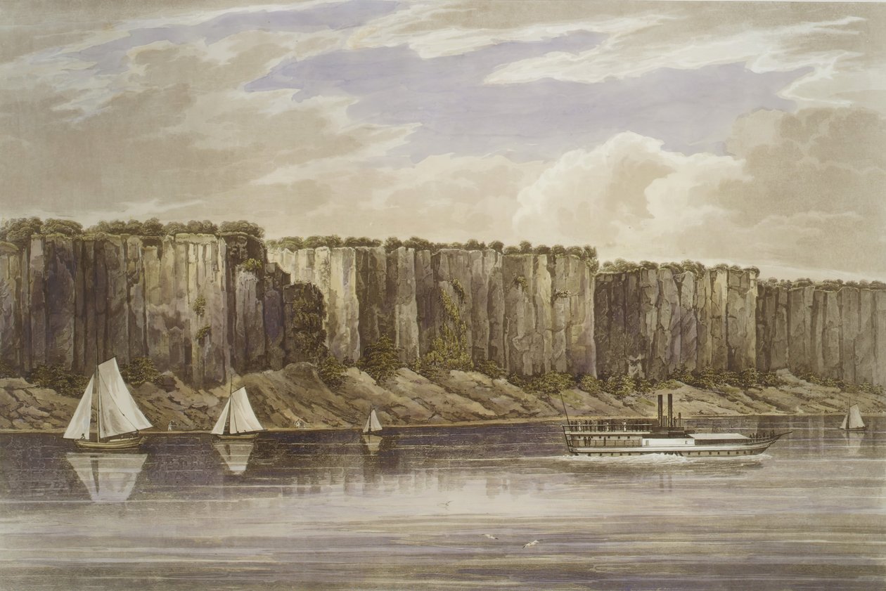 Palisades nr. 19, Hudson River Portfolio, 1823-24. av John Hill