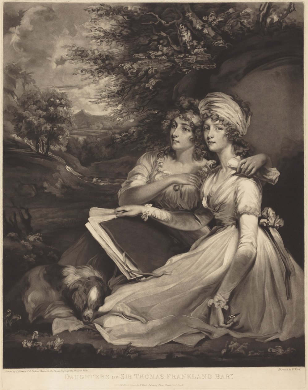 Sir Thomas Franklands döttrar, baronet (Systrarna) av John Hoppner
