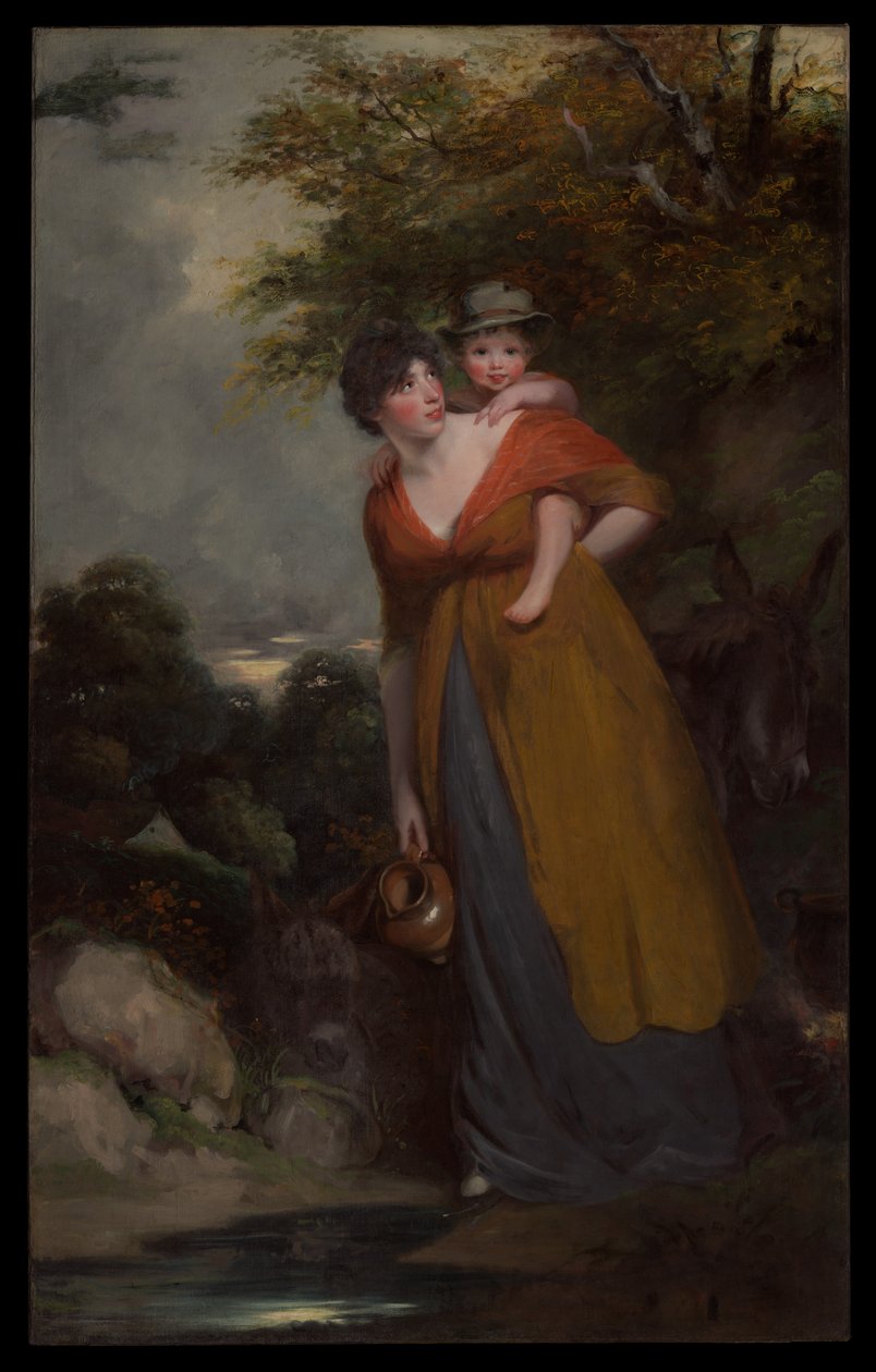 Fru Richard Brinsley Sheridan (Hester Jane Ogle, 1775/76-1817) och hennes son (Charles Brinsley Sheridan, 1796-1843) av John Hoppner