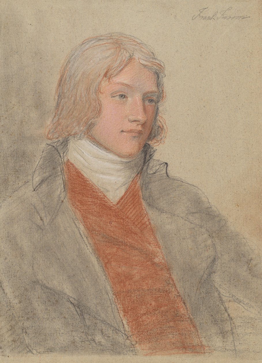 Porträttstudie av en ung man, möjligen Frank Issom av John Hoppner