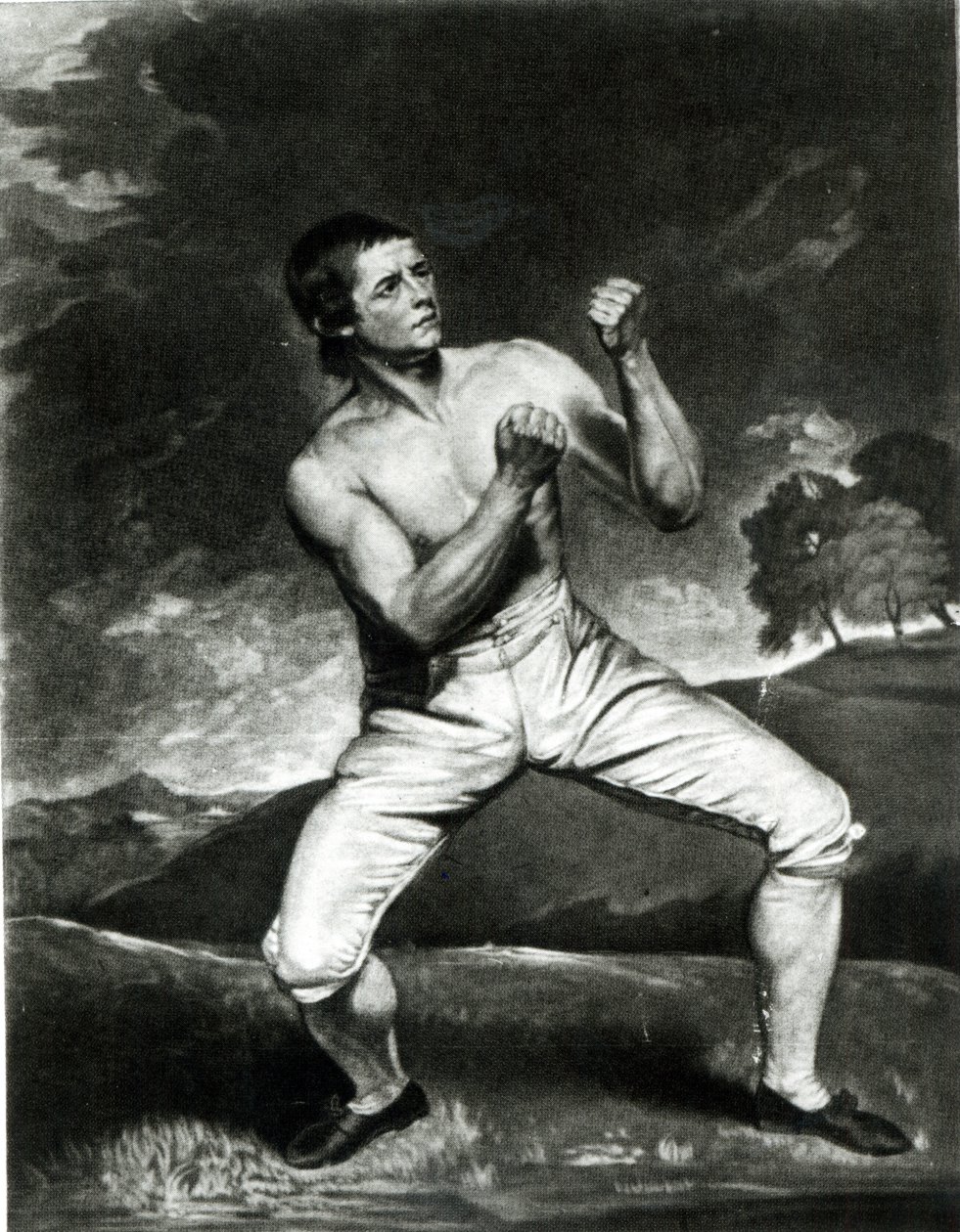Porträtt av Richard Humphreys, graverad av J. Young av John Hoppner