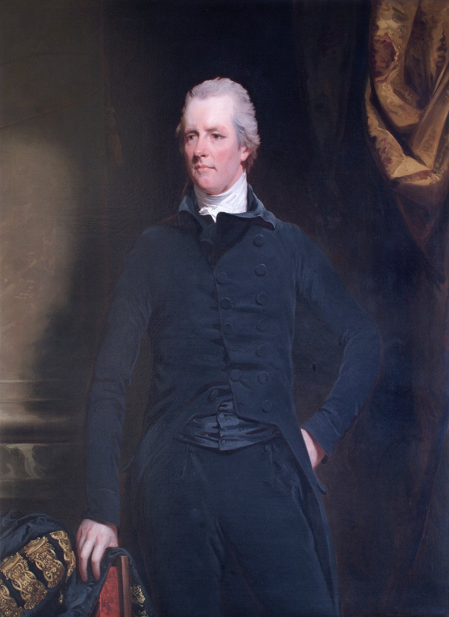 Porträtt av William Pitt den yngre, brittisk politiker och premiärminister, 1805. av John Hoppner