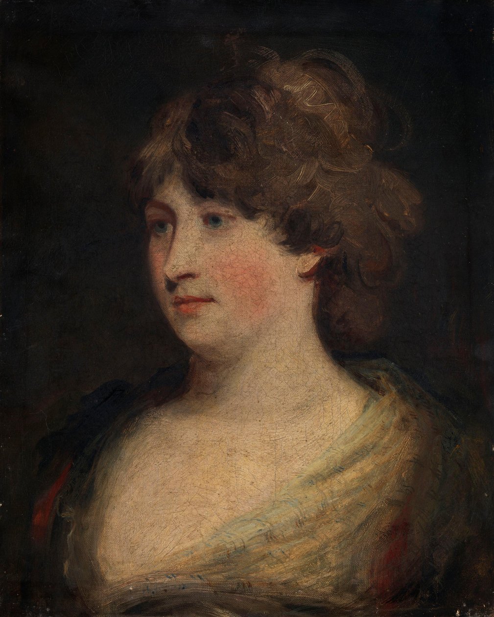 Förmodat porträtt av fru Musters (Mary Ann Chaworth) av John Hoppner