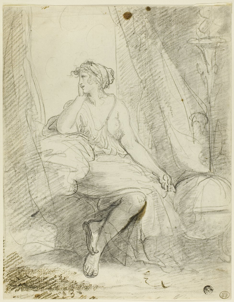 Sittande kvinna av John Hoppner