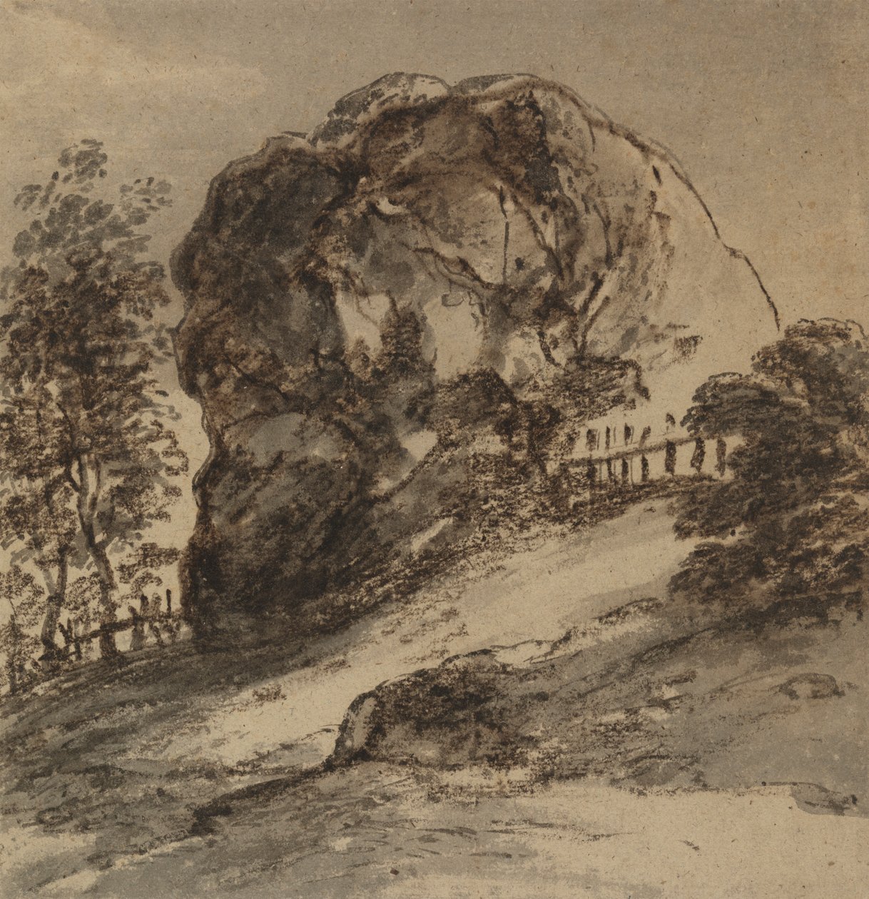 Studie av en massiv sten av John Hoppner