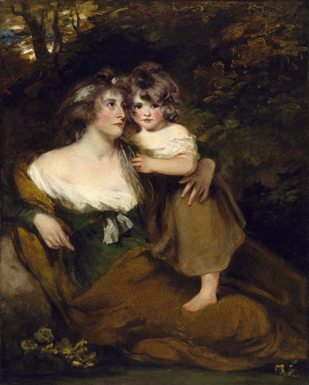 Grevinnan av Darnley och hennes dotter, Lady Elizabeth Bligh, ca 1795 av John Hoppner