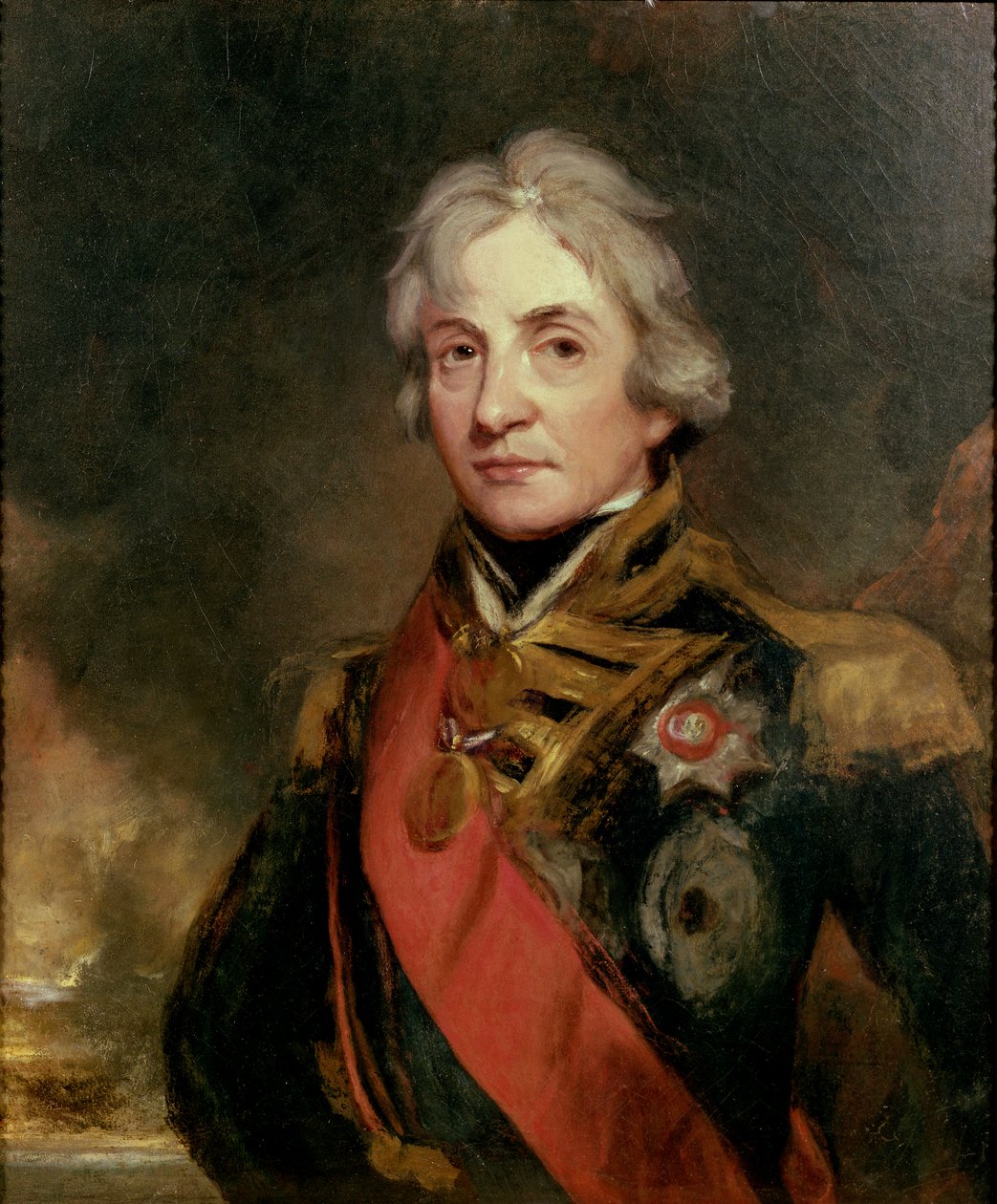 Viceamiral Horatio Nelson (1758-1805), av Hoppner, John (1758-1810). Olja på duk av John Hoppner