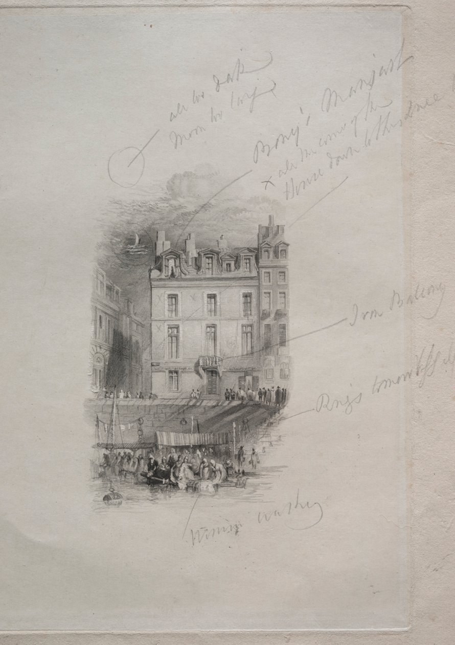 Napoleons logi, Quai Conti, 1836. av John Horsburgh