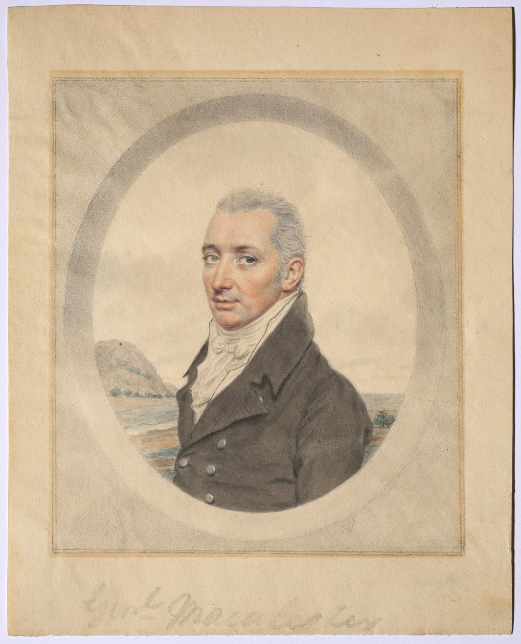 Porträtt av general Keith MacAlister, ca. 1800-1810. av John I. smart