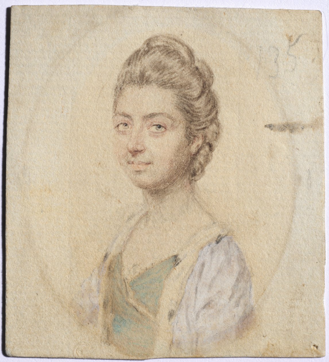 Porträtt av Sukey, Lady Oglander, född Serle, ca. 1770-talet. av John I. smart