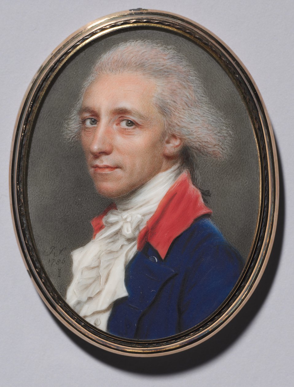 Porträtt av en man, 1786. av John I. smart