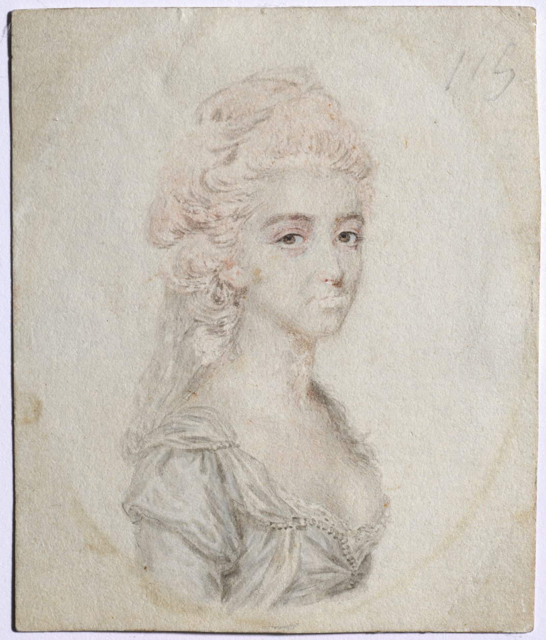 Porträtt av en kvinna, ca. 1776. av John I. smart