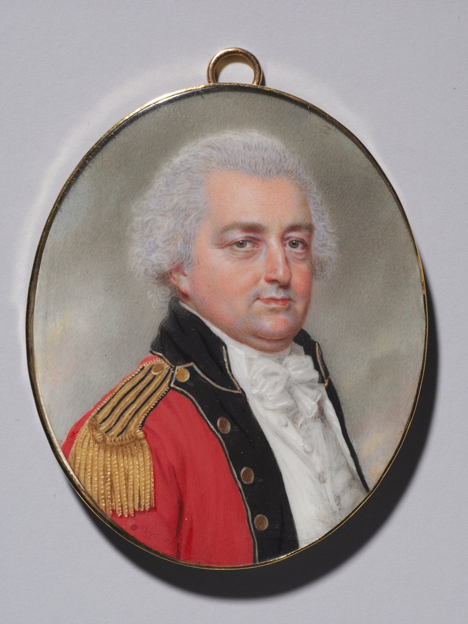 Porträtt av en officer, c. 1794. av John I. smart