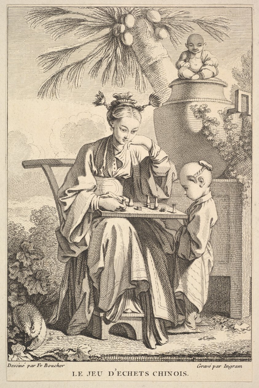 Spelet kinesiskt schack, 1741-63. av John Ingram