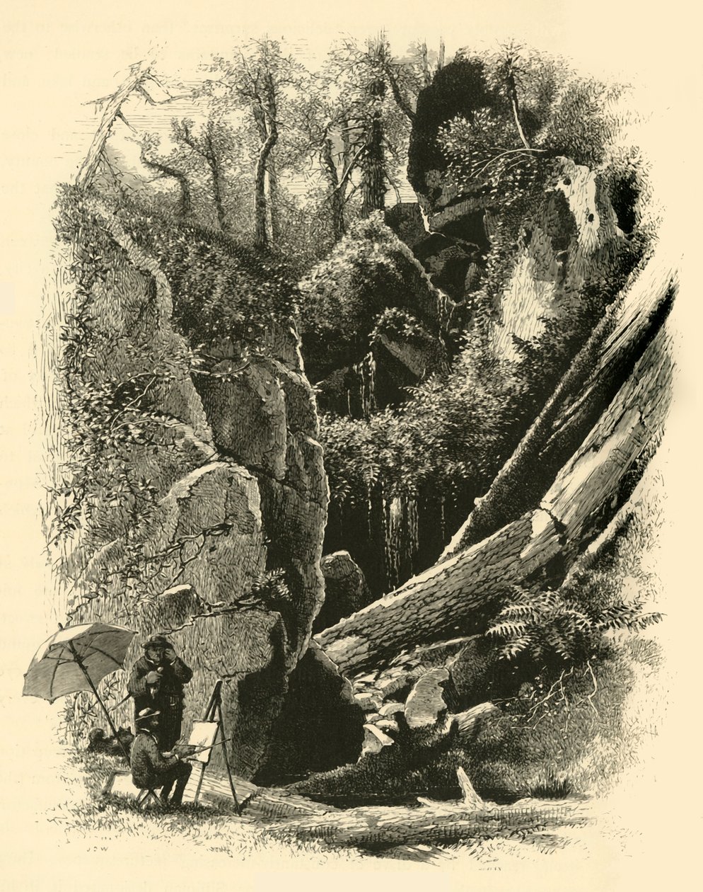 "Ice Glen, Stockbridge", 1874. av John J. Harley